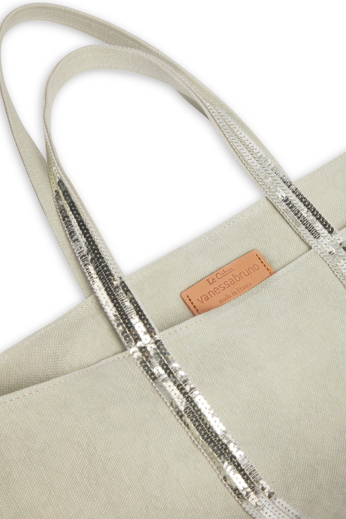 Linen L cabas tote bag