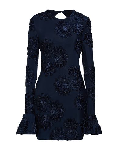 Woman Mini dress Midnight blue Size 4 Recycled polyester, Elastane