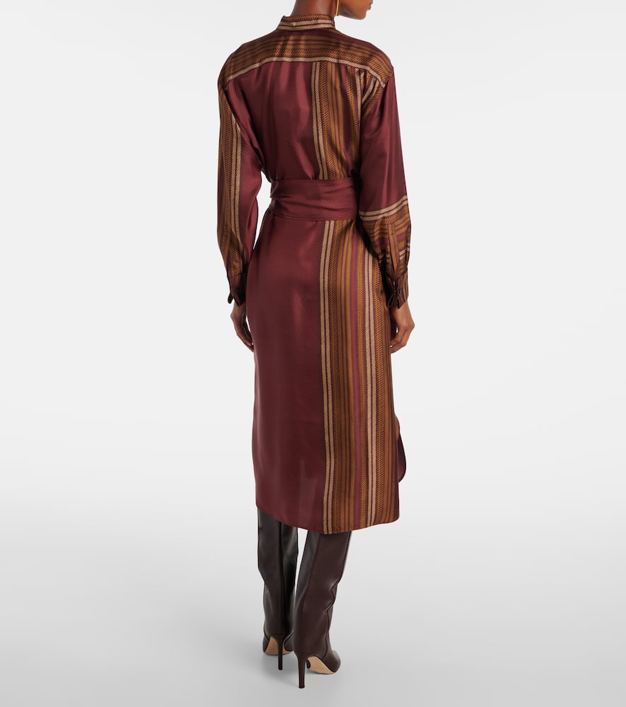 Pietre printed silk wrap dress
