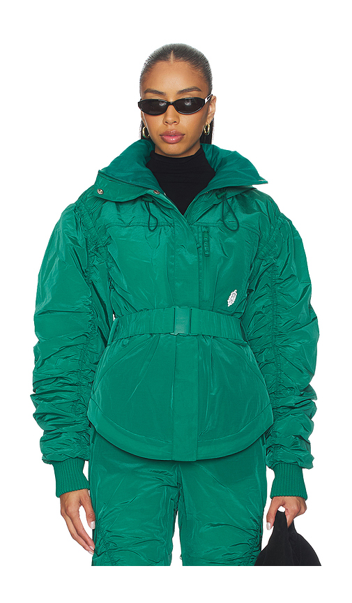Free People x FP Movement Lift Laugh Love Ski Jacket in Green. S. Also in