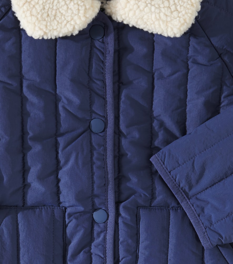 Liewood Giro faux shearling-trimmed quilted jacket