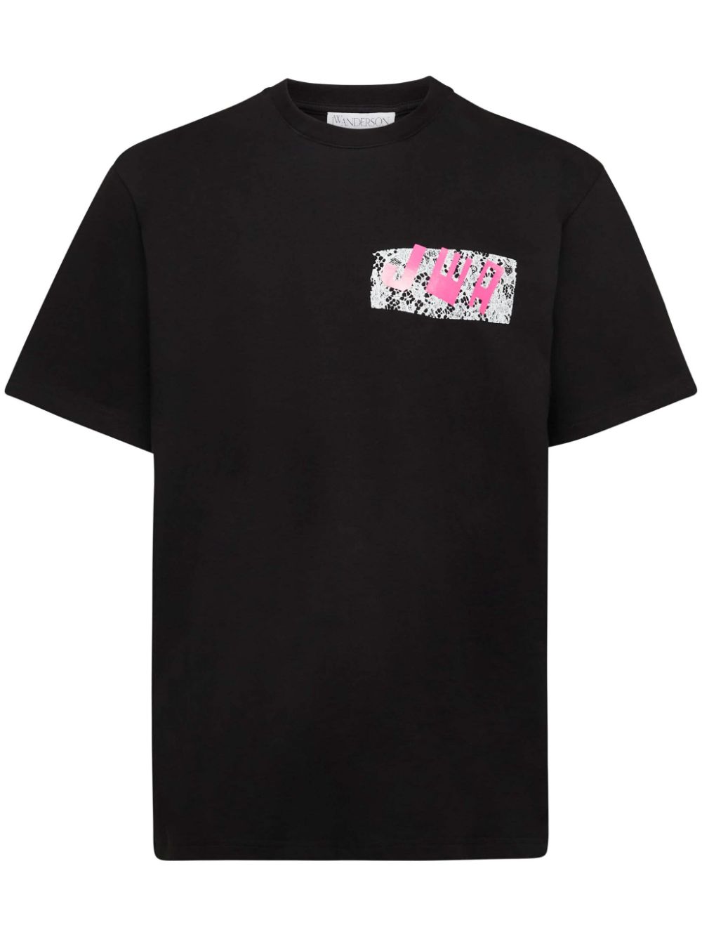JWA lace-print T-shirt - Black