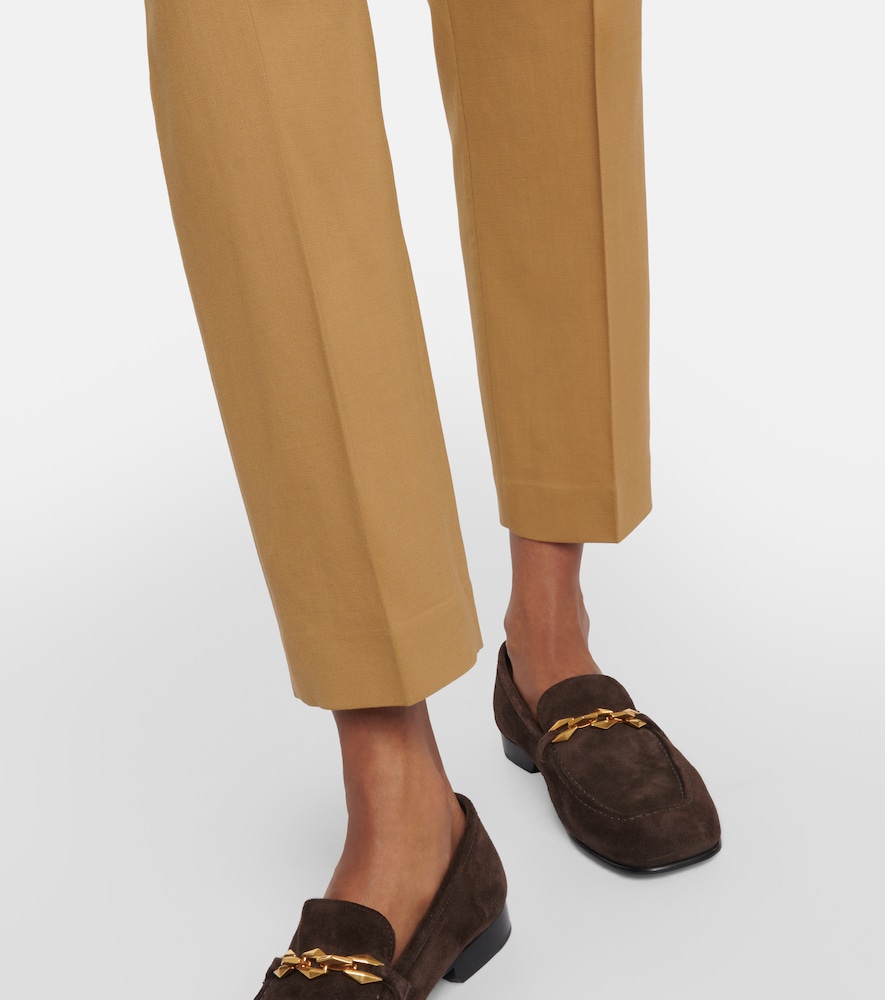 Eliston wool gabardine straight pants