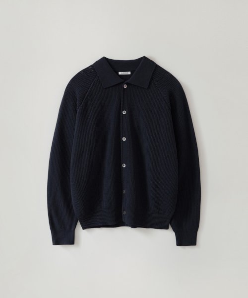 Raglan Collared cardigan_NAVY