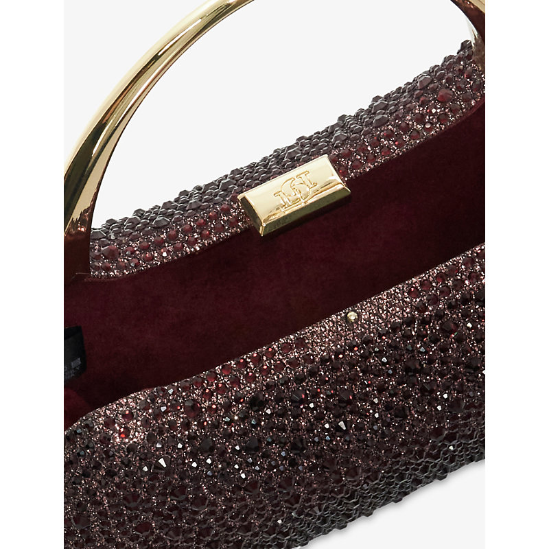 Womens Beamings Diamante-Embellished Clutch Bag