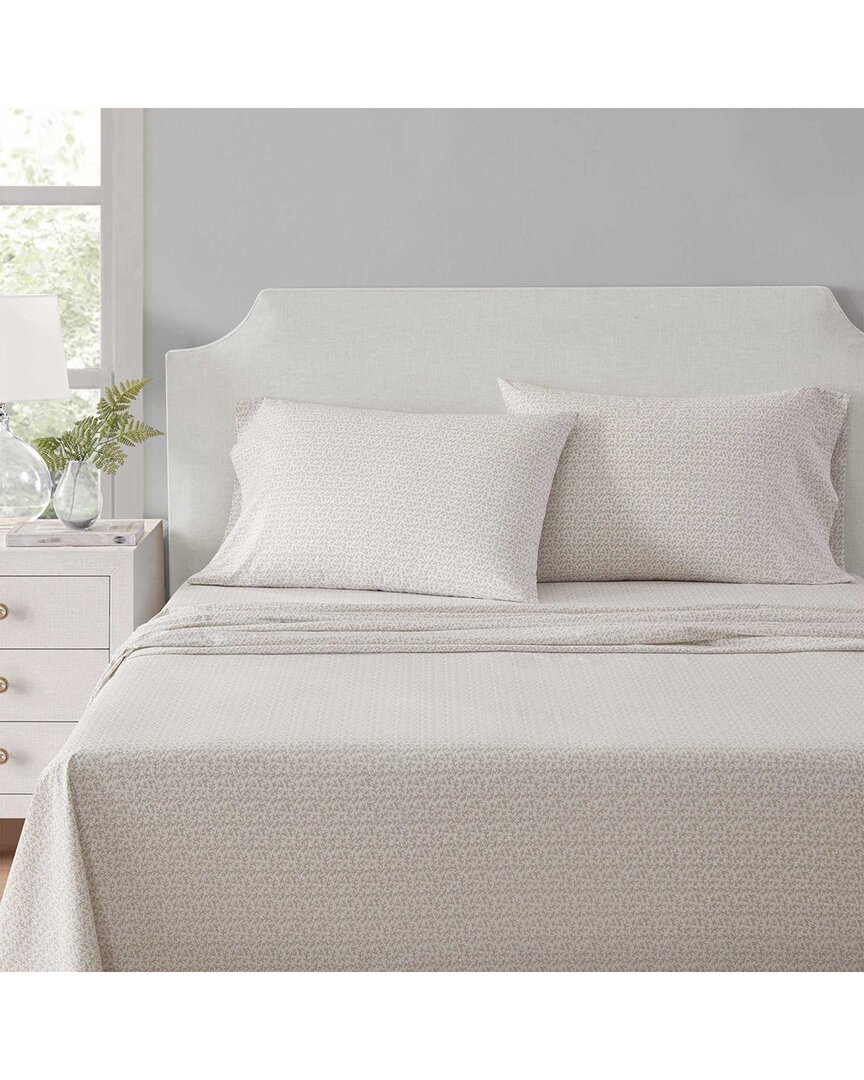 MS Core Leaves Cotton Percale Sheet Set
