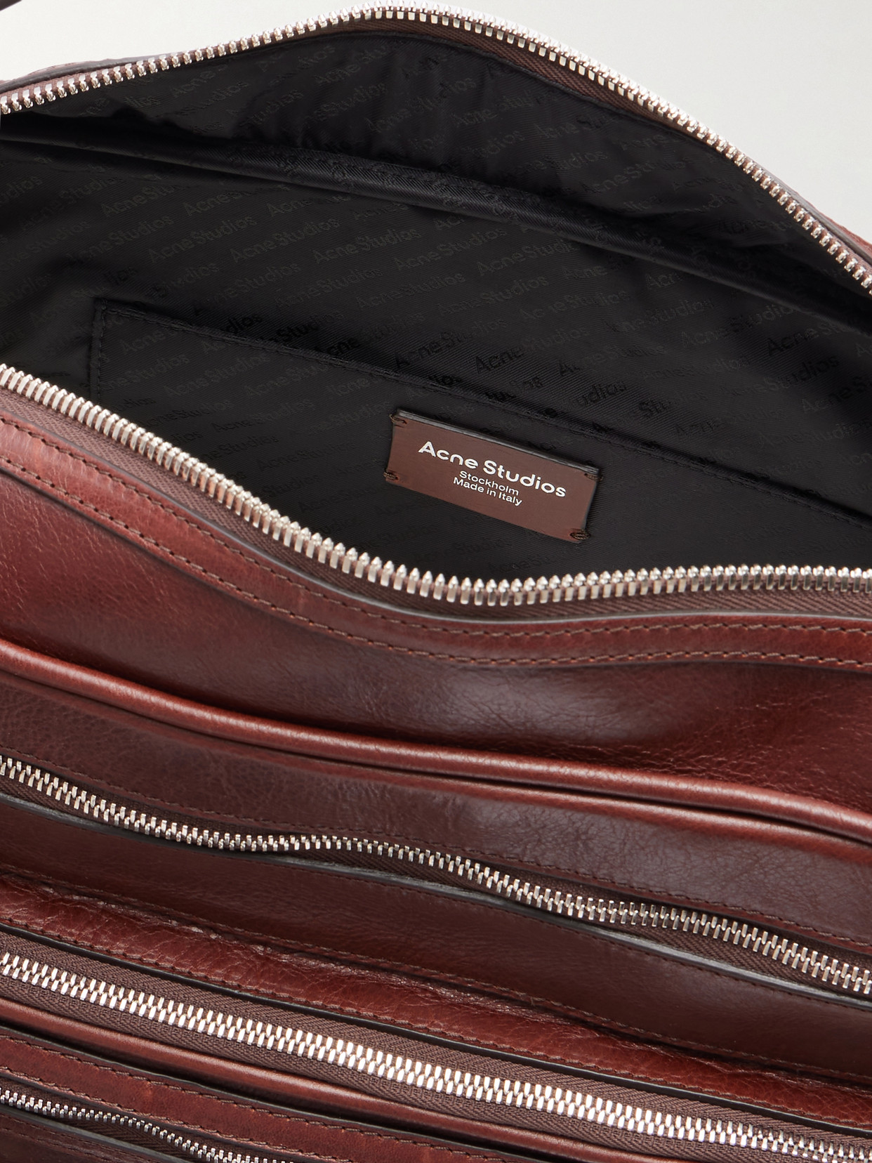Camero Camera Leather Shoulder Bag - Brown