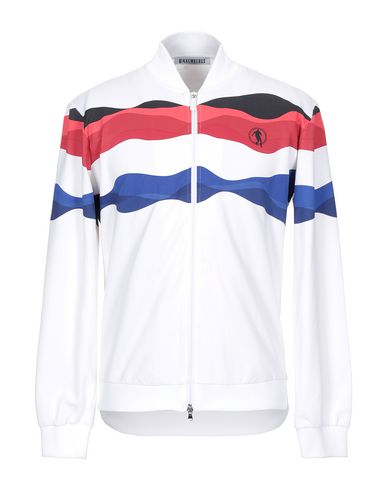 Bikkembergs Man Sweatshirt White Size L Polyamide, Cotton, Elastane