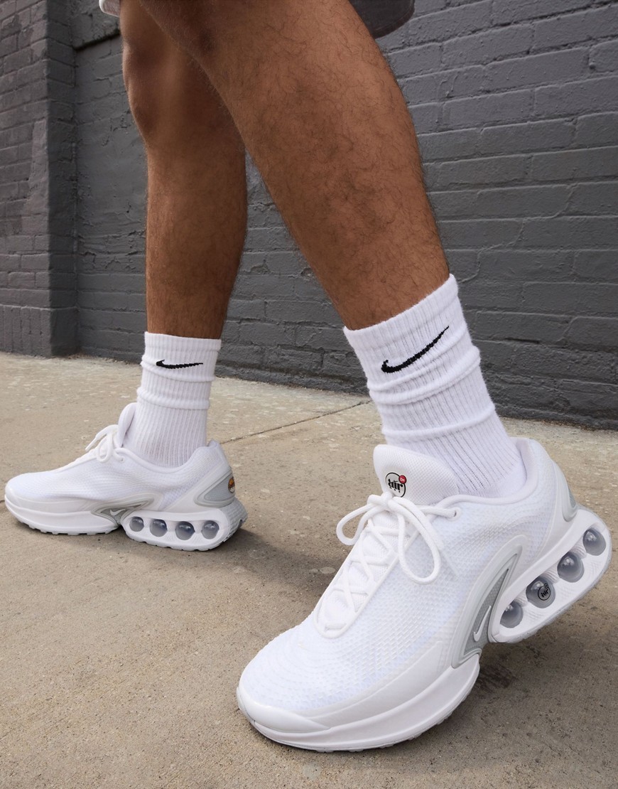 Air Max DN sneakers in white and silver