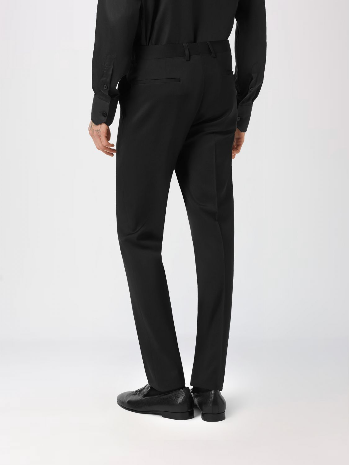 Wool trousers - Black