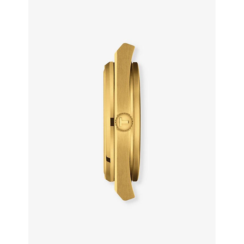 Mens Black Prx Yellow Gold-plated Stainless-steel Automatic Watch 