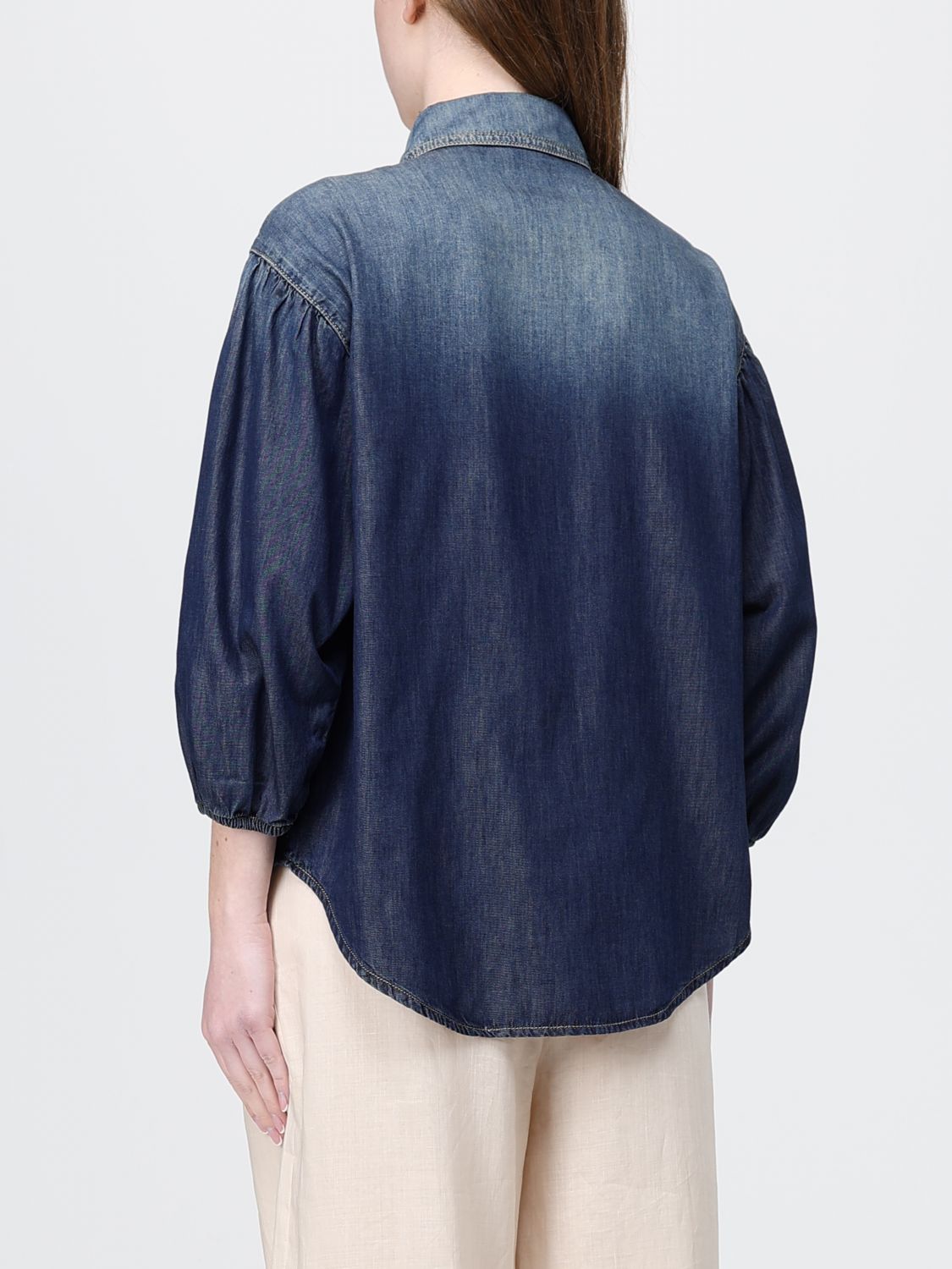 Shirt Woman color Denim