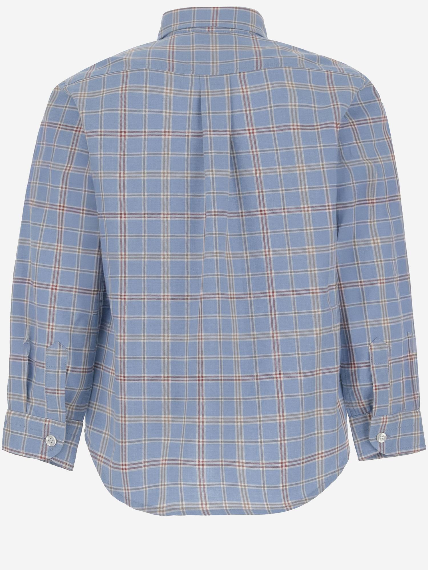 Cotton Check Shirt — Blue