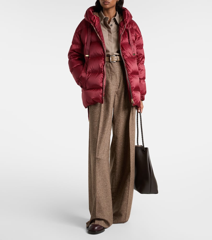 Felice hooded taffeta down jacket