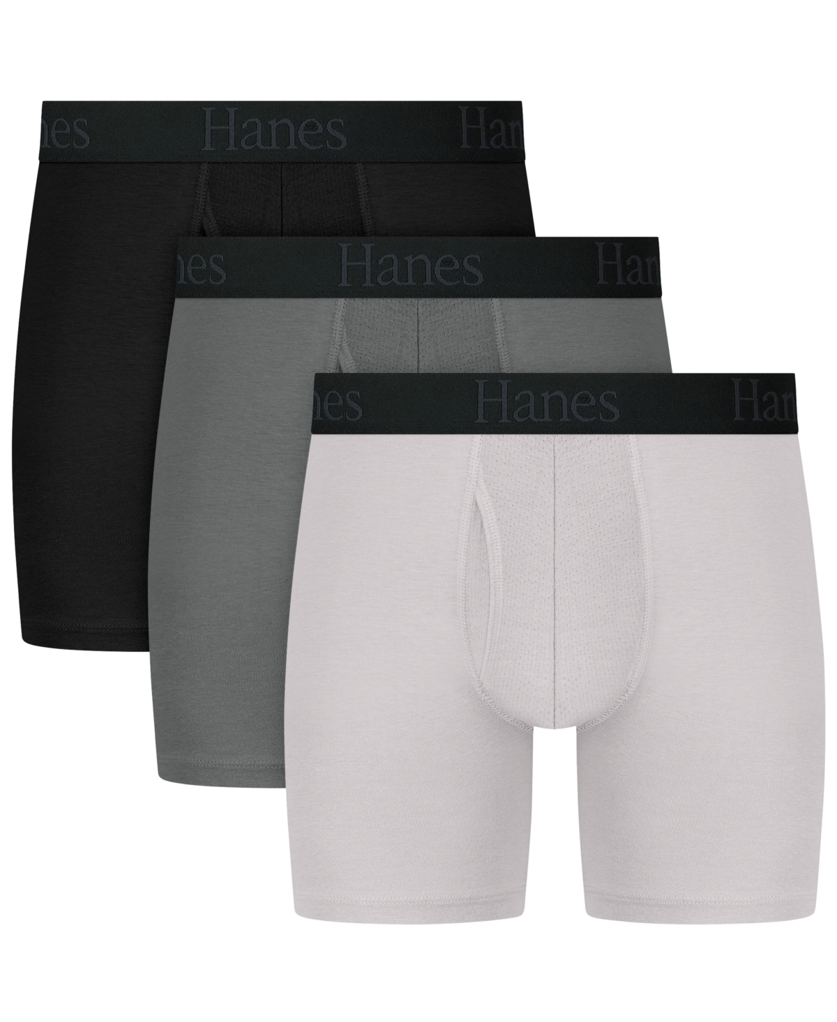 Men's Ultimate Comfort Flex Fit Boxer Briefs, 3-Pack - Assorted Colors