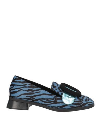 ) Woman Loafers Light blue Size 6 Leather