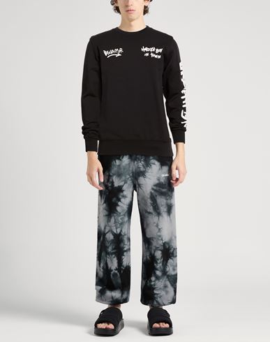 Man Sweatshirt Black Size M Cotton