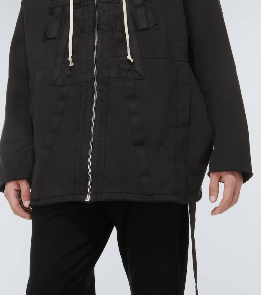 Zip-up cotton hoodie