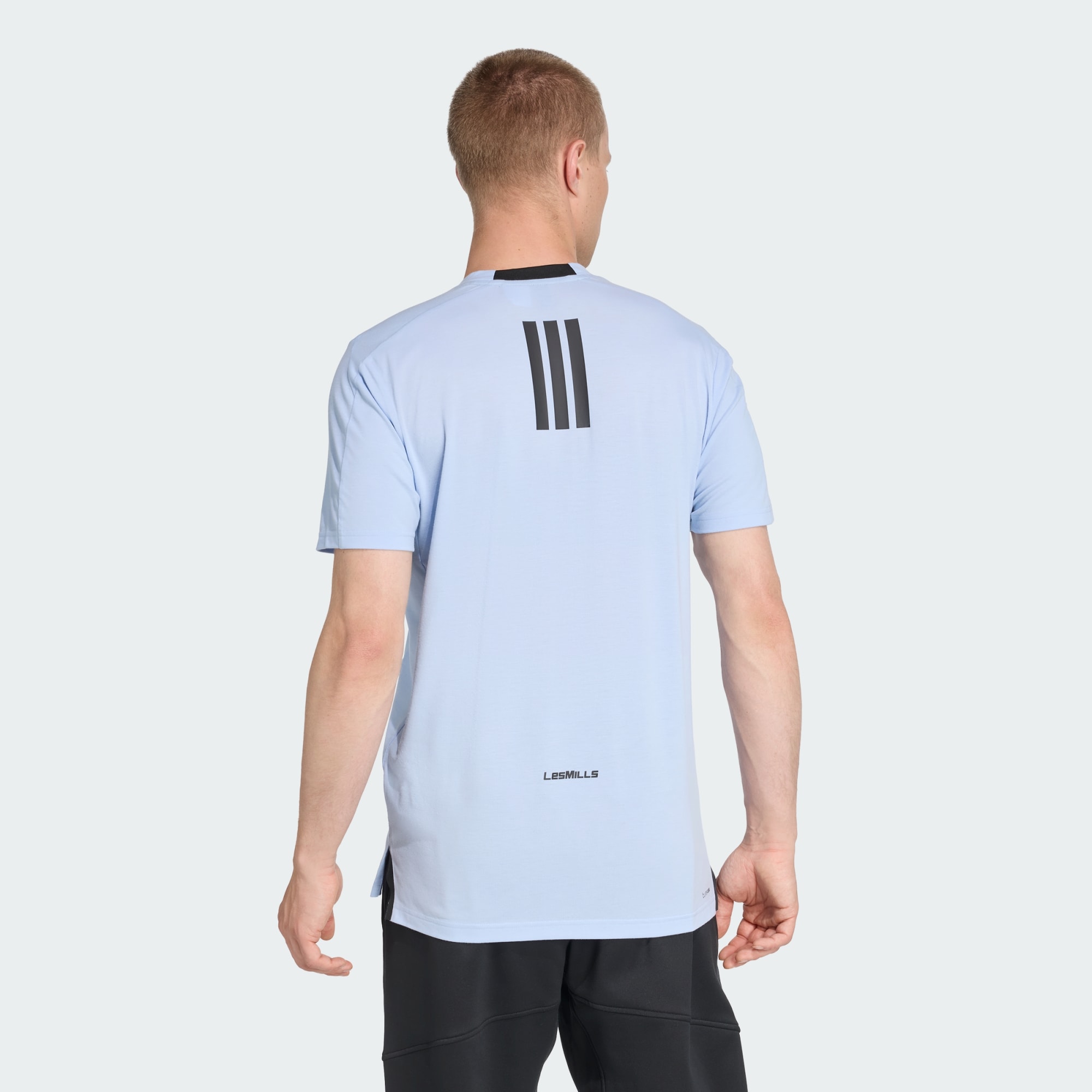 Adidas Performance Mens Les Mills Graphic Tee - Blue - X-Sma