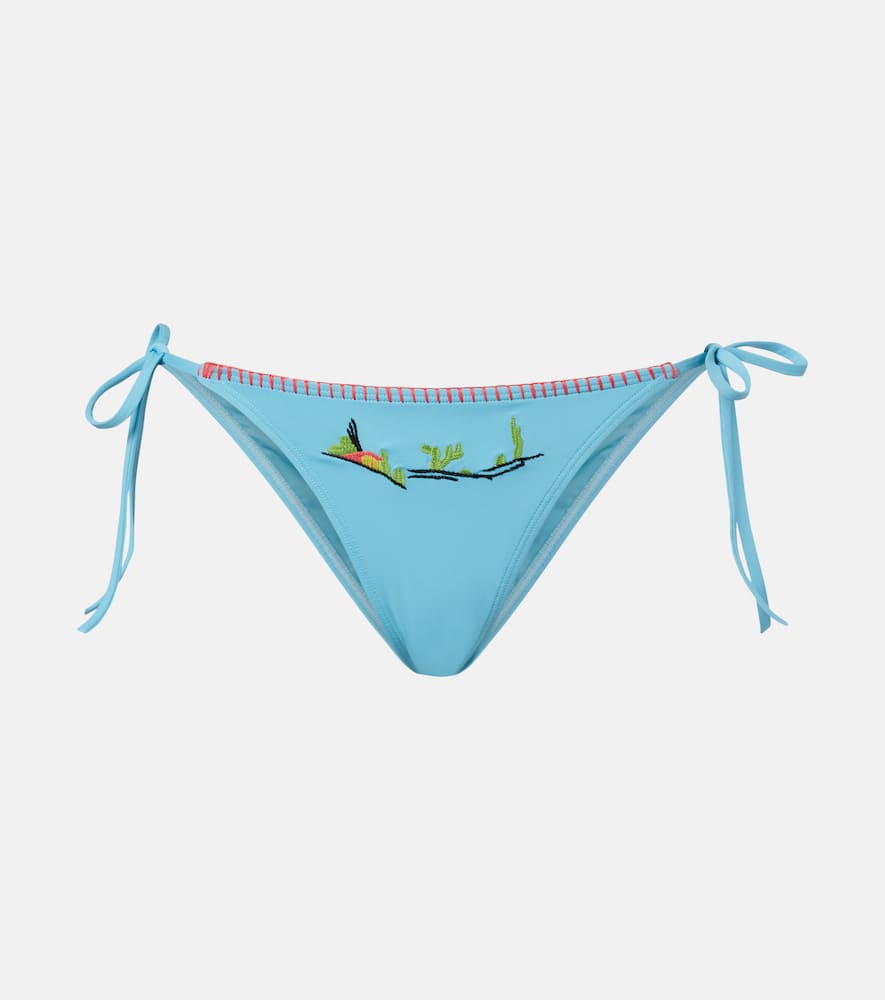 Sisley embroidered bikini bottoms