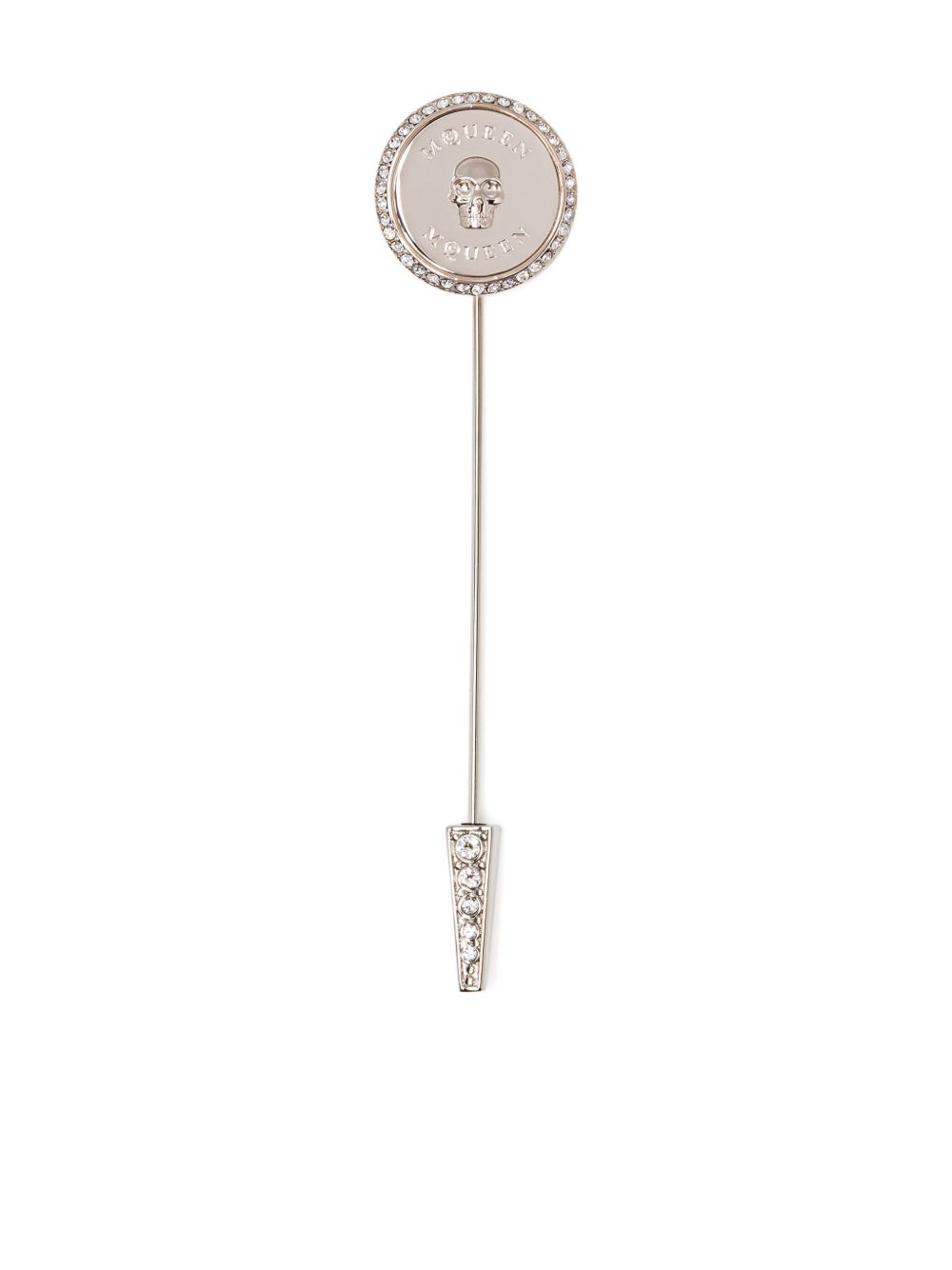 Alexander McQueen Sovereign Skull pin brooch - Silver