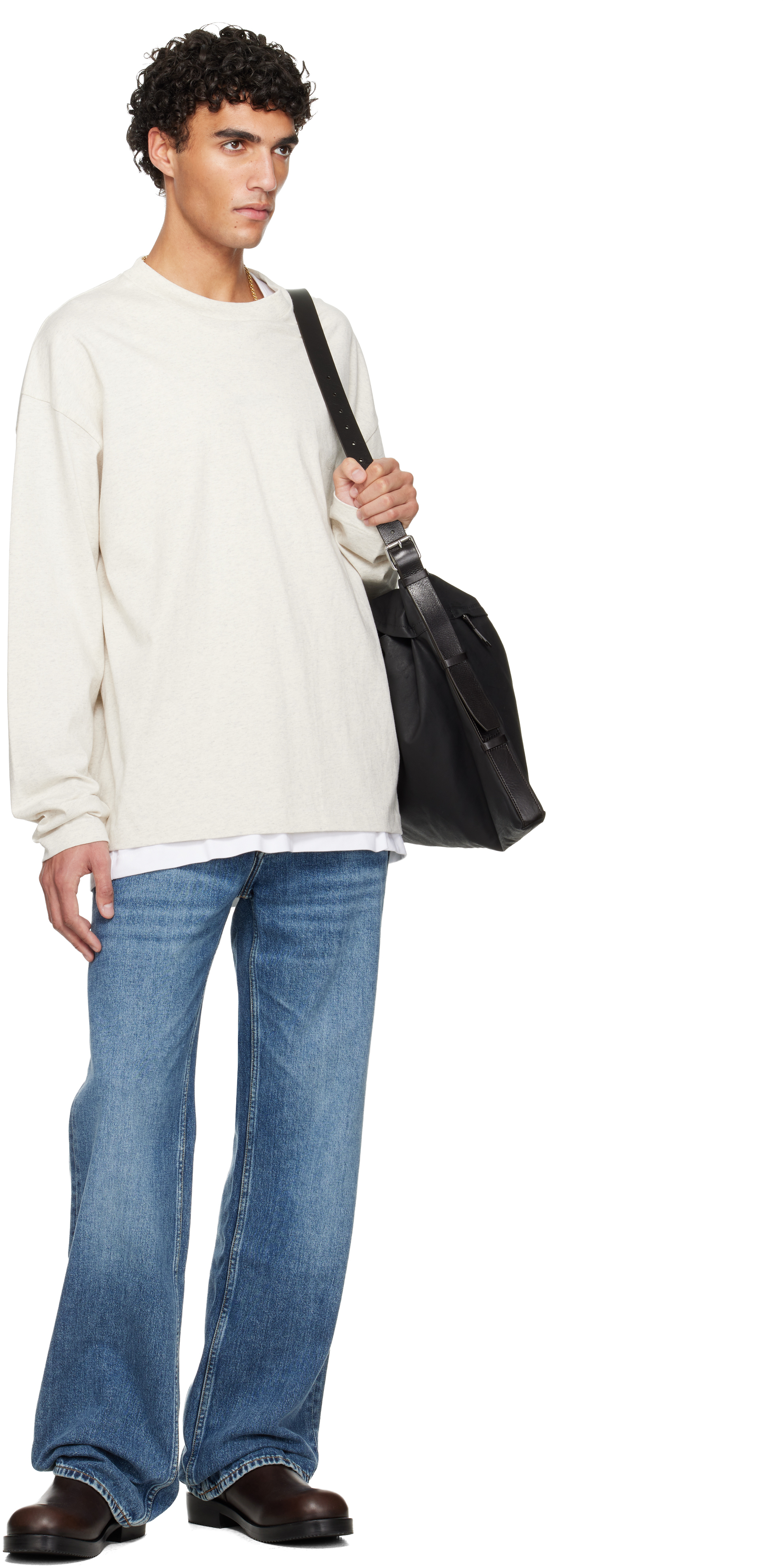 Off-White Holiday Embroidered Classic Long Sleeve T-shirt