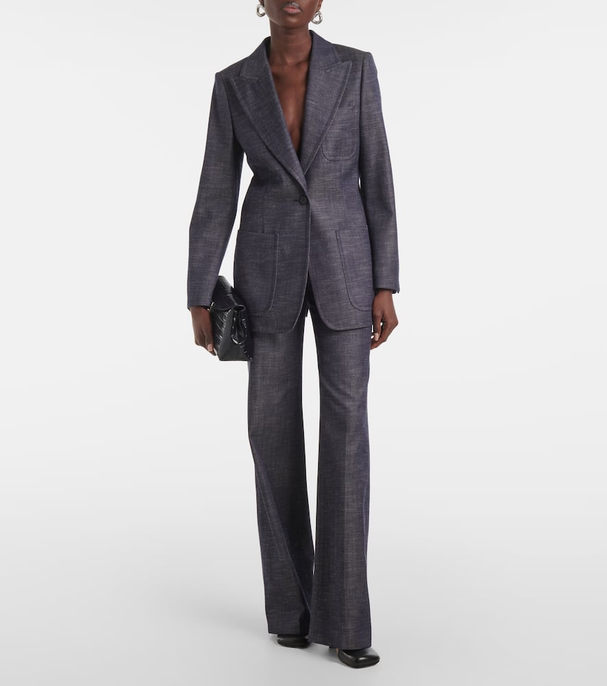 Cassini wool and cotton blazer