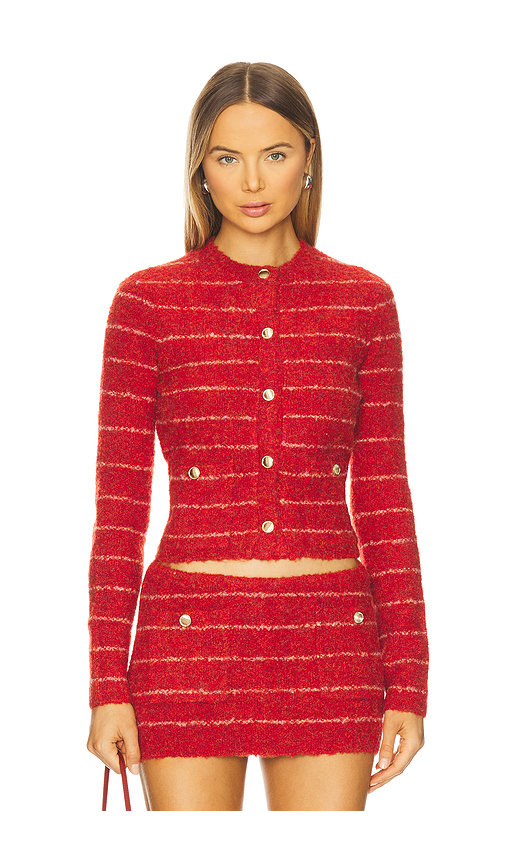 GUIZIO Carline Cardigan in Red. XS. Also in