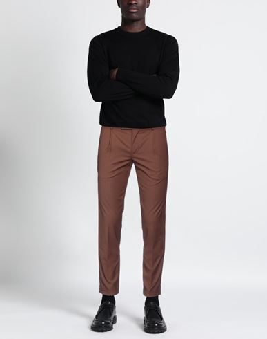 Man Pants Brown Size 30 Polyester, Viscose, Elastane