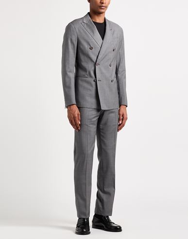 City Line Man Suit Grey Size 36 Virgin Wool