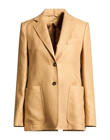 Woman Blazer Mustard Size 10 Linen