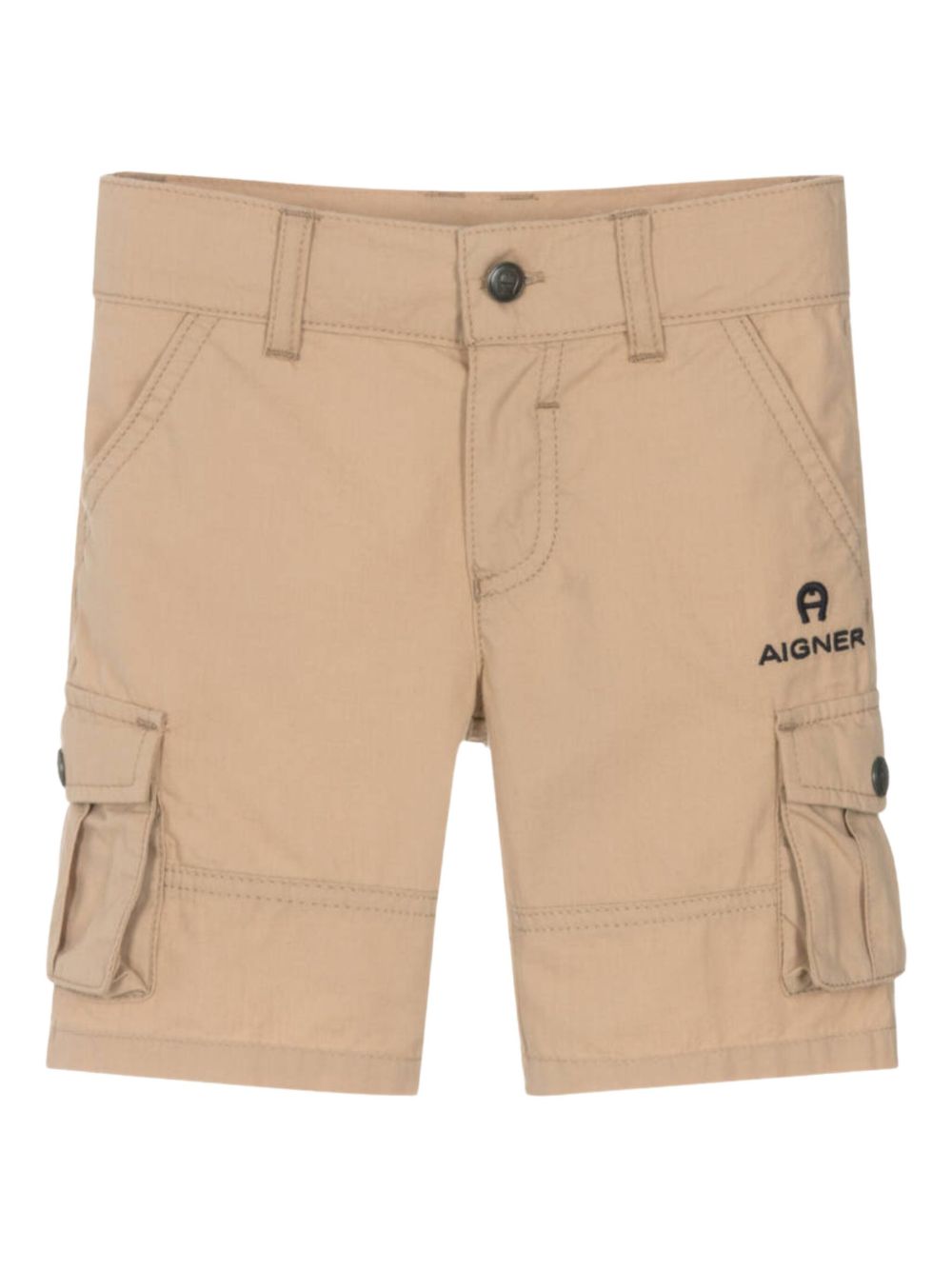 Logo-detail cargo shorts - Neutrals