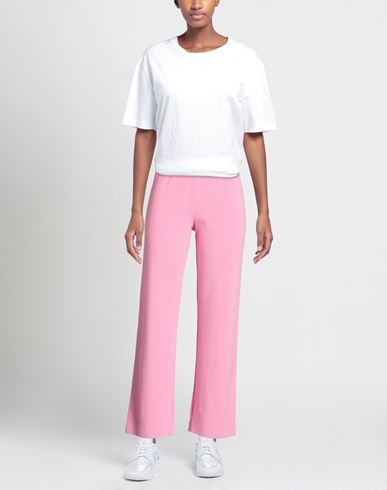 Woman Pants Pink Size M Cotton, Modal, Elastane