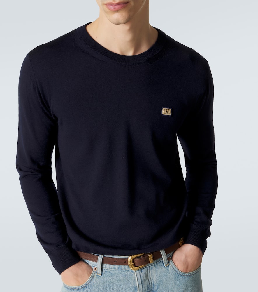 VLogo virgin wool sweater