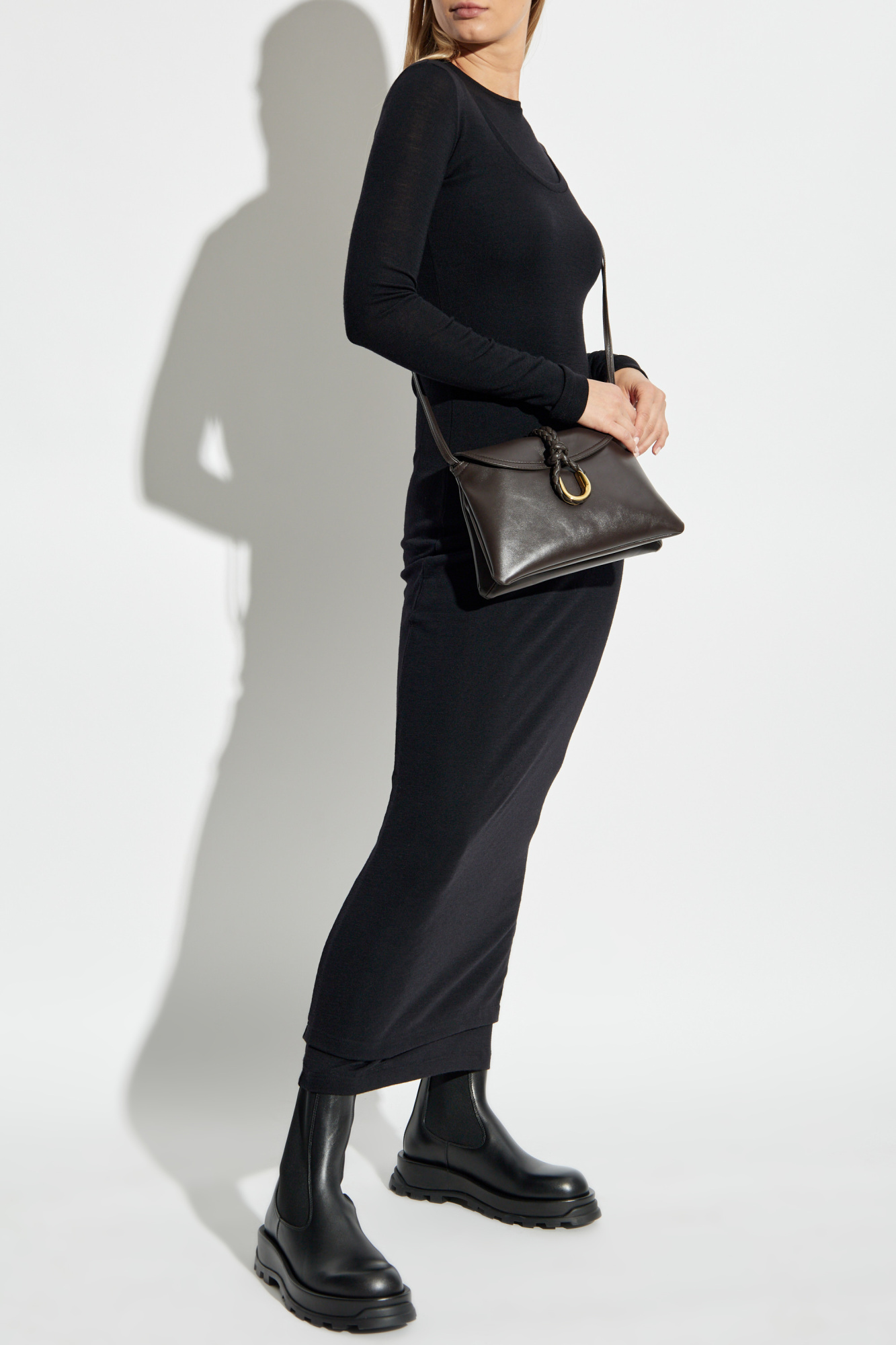 Double-layered Dress, Women's, Black