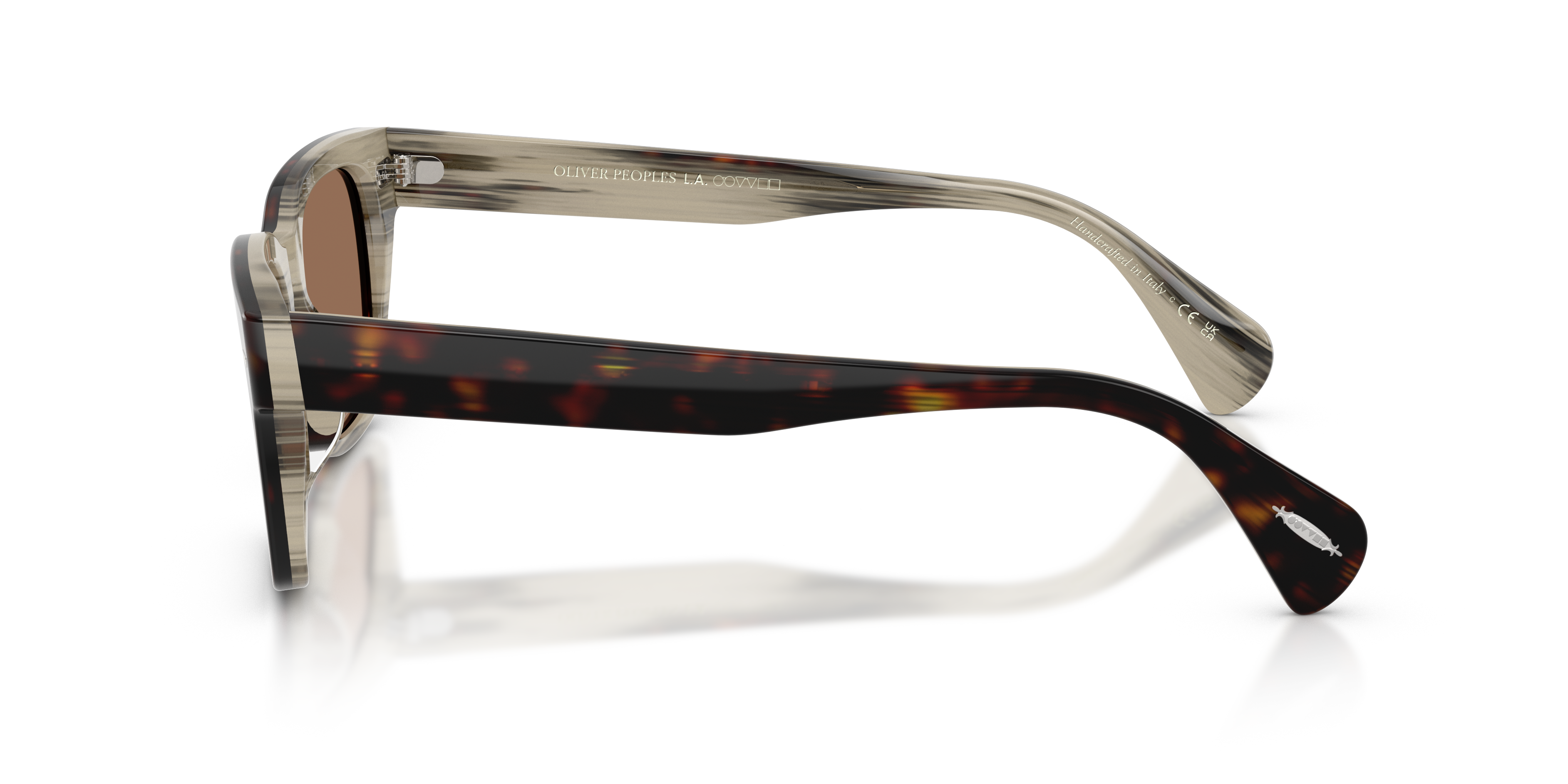 Oliver Peoples Uniseks Oliver Peoples OV5332SU RYCE SUN 166673 Zonnebrillen Acetaat Schildpad Bruin Kwadraat Normaa