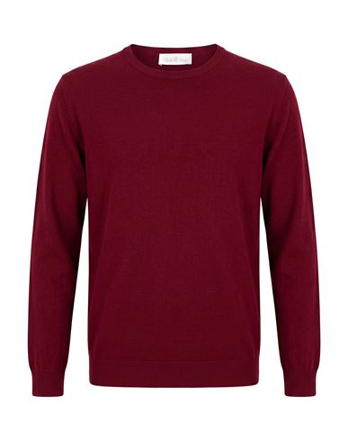 Man Sweater Burgundy Size 40 Merino Wool, Cashmere