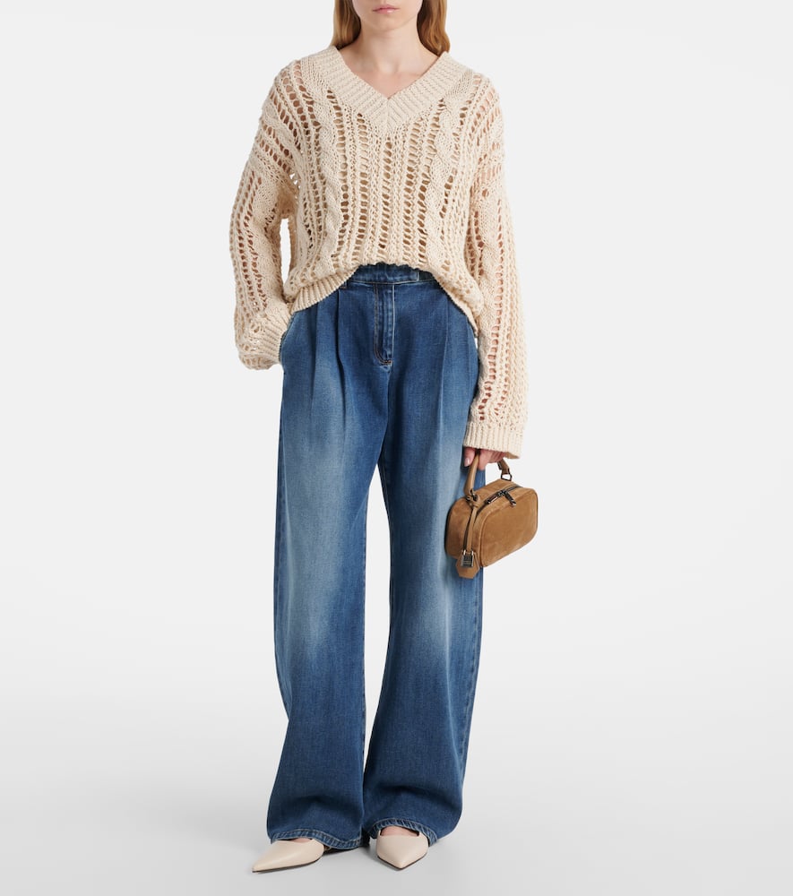 Brunello Cucinelli Mid-rise wide-leg jeans