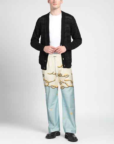 Man Pants Pastel yellow Size L Cotton