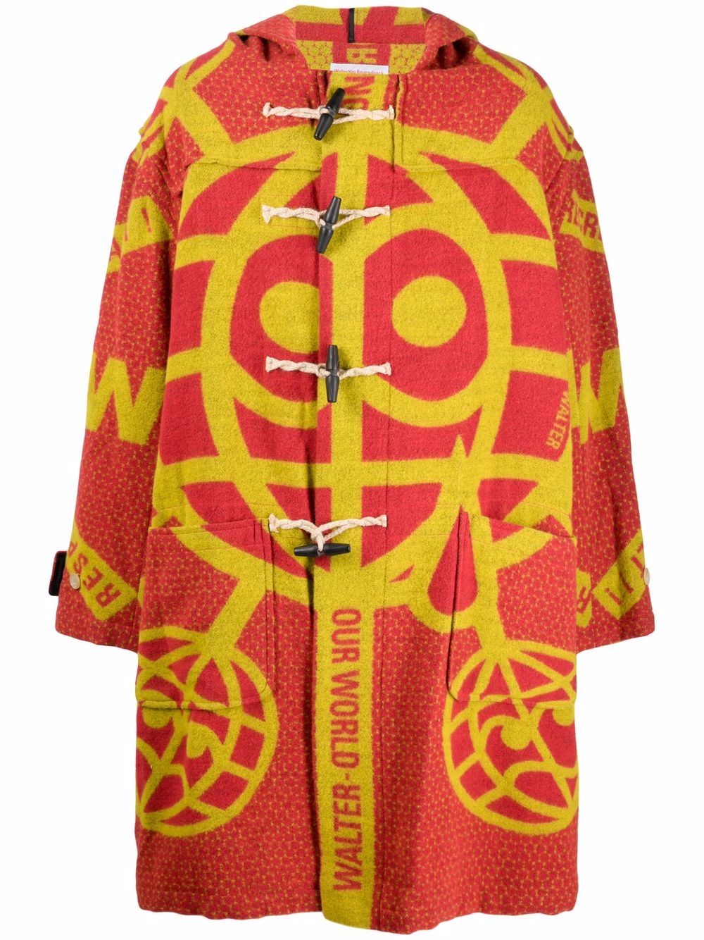 2000s Puk-Pukcoat hooded coat - Yellow