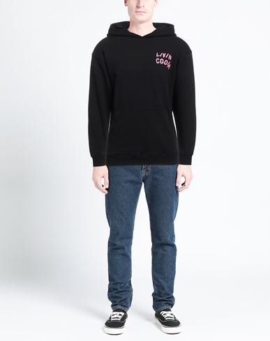 Livincool Man Sweatshirt Black Size L Cotton