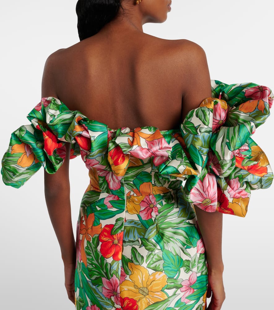 Alémais Printed off-shoulder maxi dress