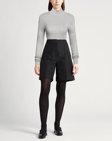 Woman Turtleneck Grey Size 4 Viscose, Polyester
