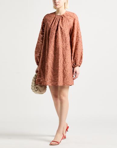 Chocolat Woman Mini dress Salmon pink Size 0 Cotton, Polyamide, Acrylic