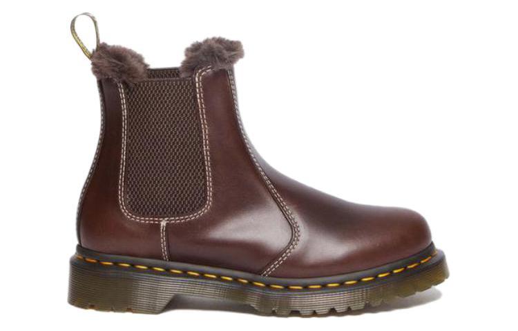 2976 Leonore Faux Fur Lined Chelsea Boots 'Dark Brown'