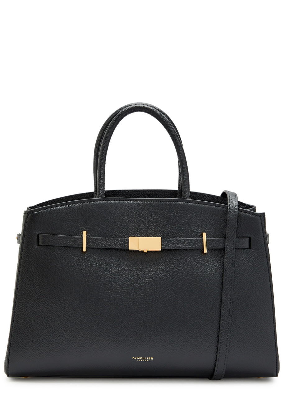 The Hudson Midi Grained Leather top Handle bag