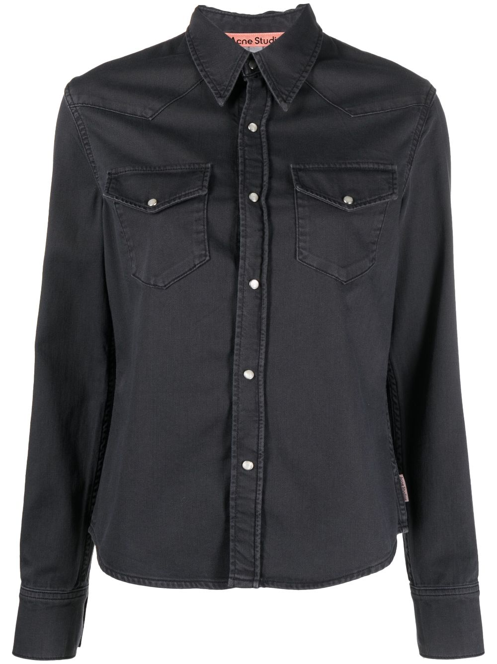 Long-sleeve denim shirt - Grey