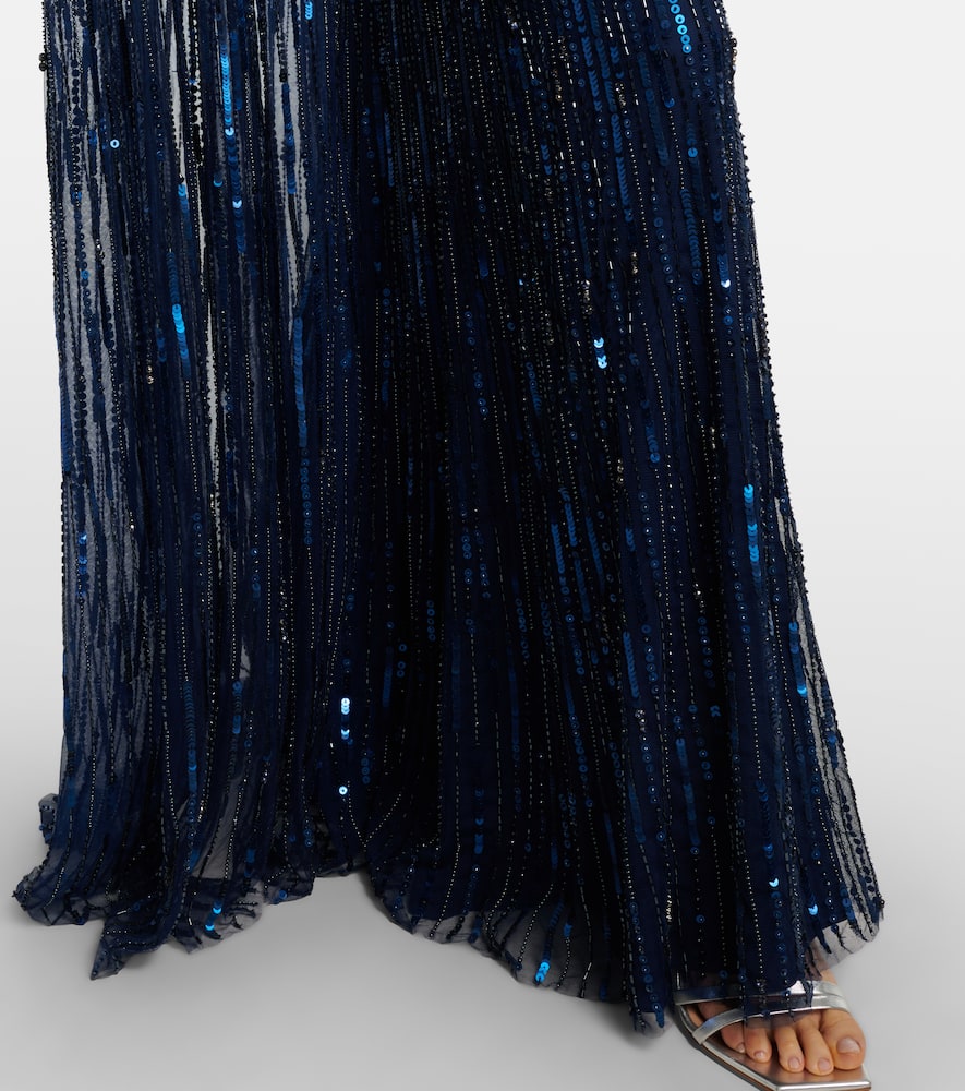 Luella fringed sequined gown