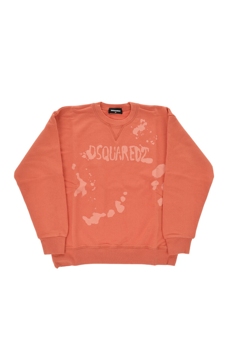 Boys Orange Relaxed Sweatshirt