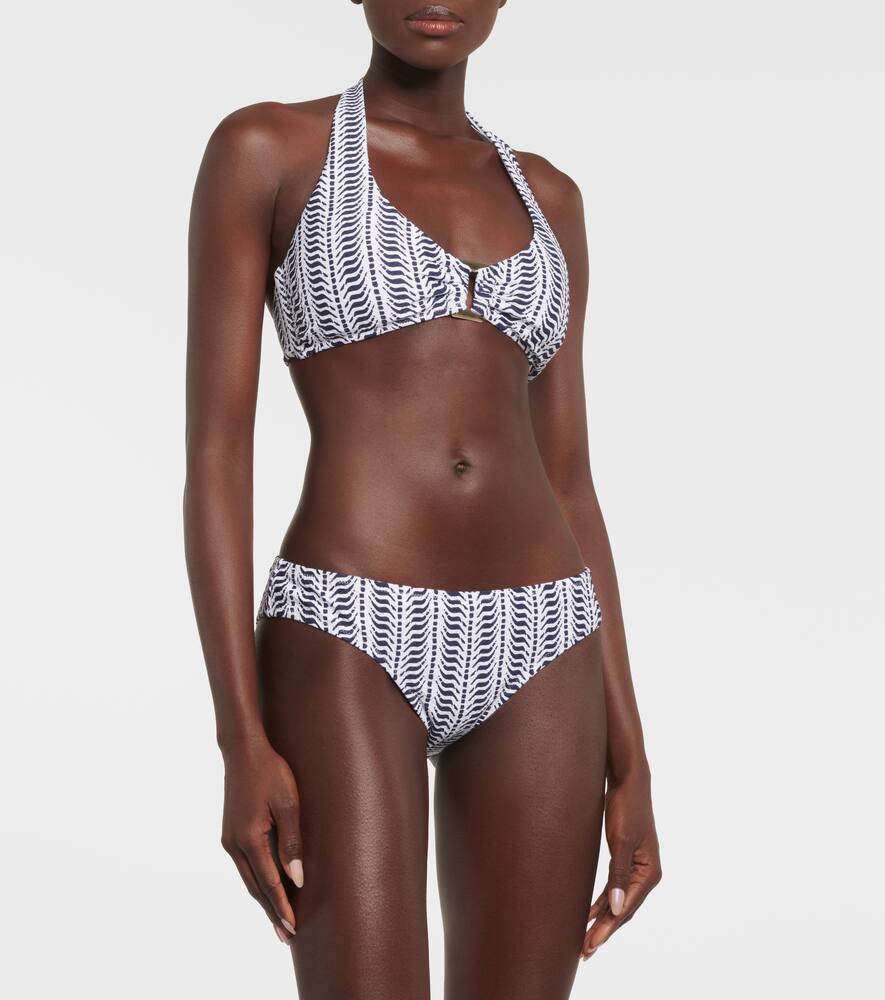 Indigo Urchin low-rise bikini bottoms